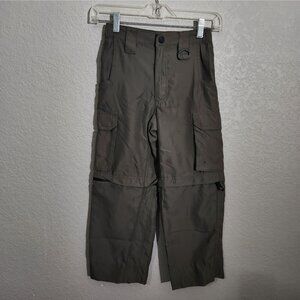 Boy Scouts Convertible Cargo Pants Zipper-Off Legs Olive Green Size XS Adjust